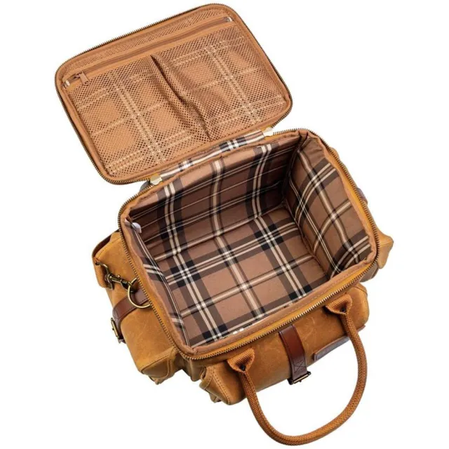 Remington FPRB Premium Range Bag Tan 18oz Waxed Canvas Brass Hardware - View 2