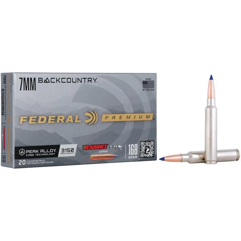 Federal P7BCLRX1 7mm 168gr Barnes LRX Copper 20/Box Rifle Ammo - View 2