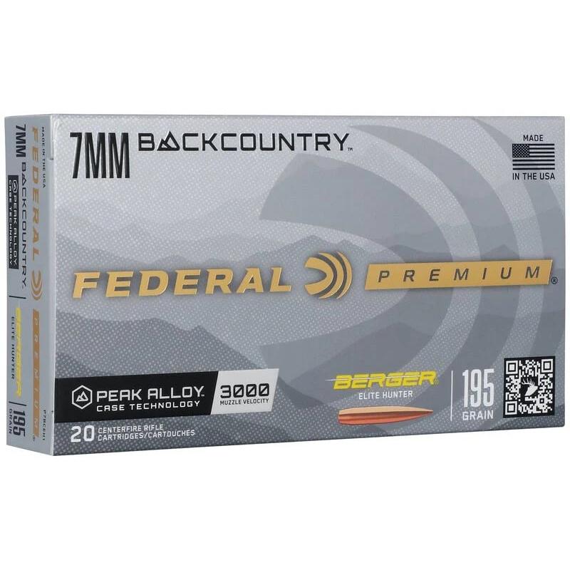 Federal P7BCEH1 7mm BackCountry 195gr Berger Elite Hunter 20/Box - View 2