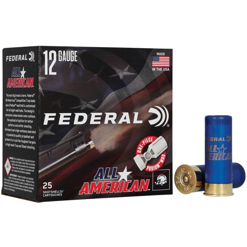 Federal FAA12L175 All-American 12Gauge 2.75" 1oz 7.5Shot 25 Per Box/10 Case - View 2