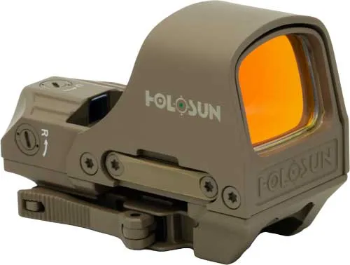Holosun HS510C Elite Green Dot Sight 2 MOA 65 MOA Circle FDE 0.91" X 1.26" - View 2
