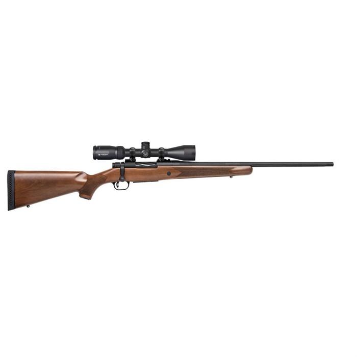 Mossberg 28028 Patriot 6.5 Creedmoor Caliber 5+1 Capacity 22" Fluted Barrel Matte Blued Metal Finish Walnut Stock Right Hand Full Size Includes Vortex Crossfire II 3-9x40mm Scope - View 2