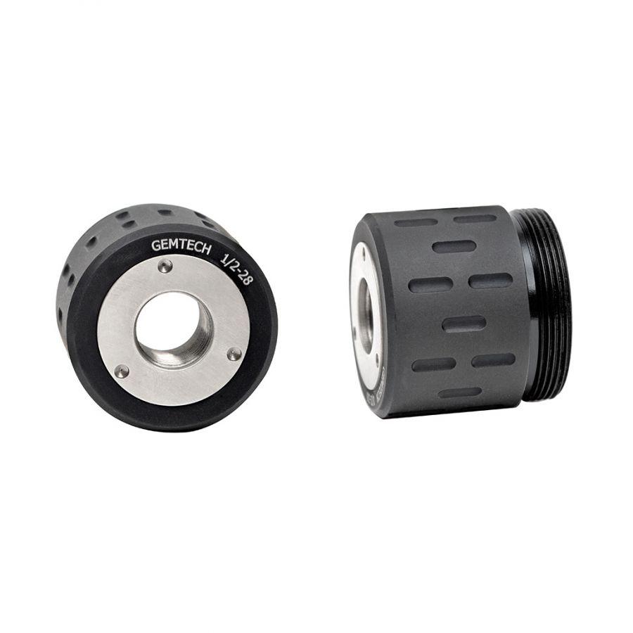 Gemtech 12196 Adapter Black 1/2x28 for GM-45 Silencer - View 2