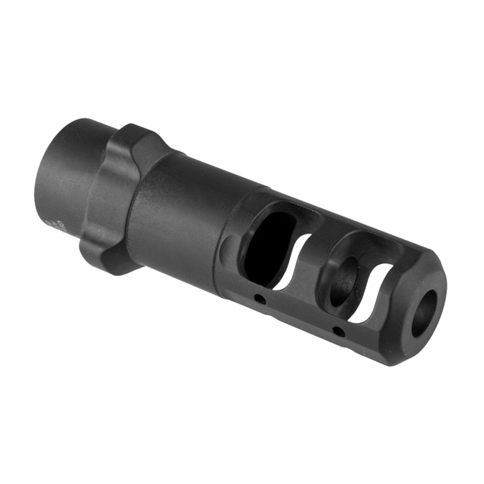 Gemtech 12142 TRI-LOCK .338LM Muzzle Brake 3/4-24 Black - View 2