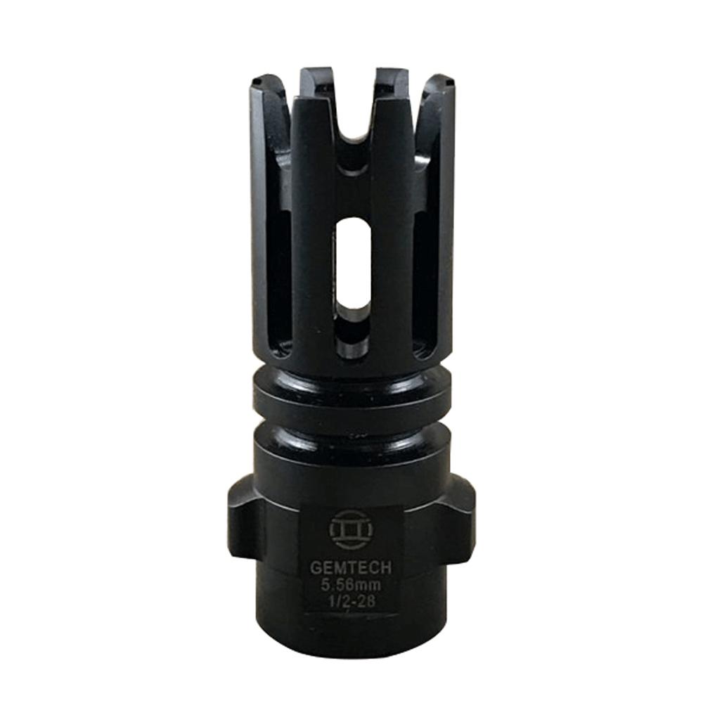 Gemtech Quickmount Flash Hider 5.56mm 1/2-28 TPI 2.40in Black Steel - View 2