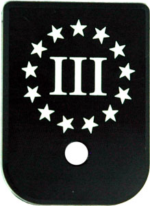 Cruxord CG055B3 Magazine Base Plate 3% Flag for Glocks - View 2