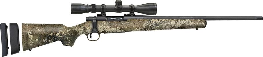 Mossberg 28050 Patriot Super Bantam 6.5 Creedmoor Caliber 5+1 Capacity 20" Fluted Barrel Blued Metal Finish TrueTimber Strata Synthetic Stock Right Hand Youth 3-9x40mm Scope - View 2