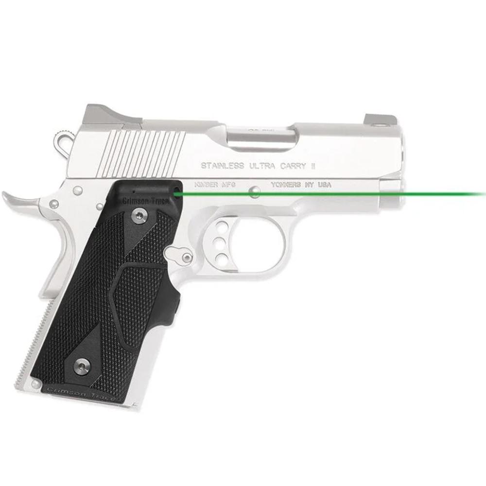 Crimson Trace LG-404G Green Lasergrips for 1911 Compact Black Polymer - View 2