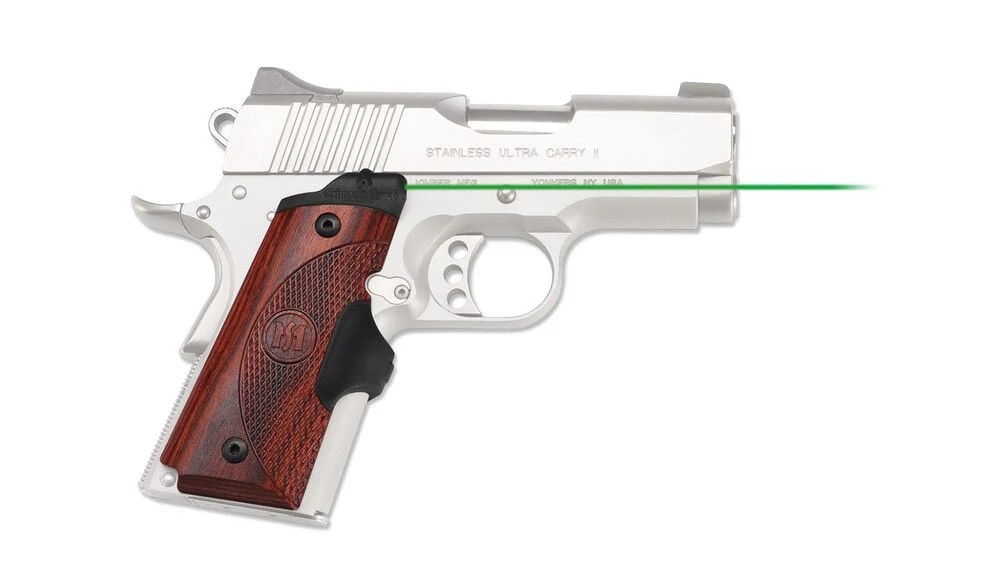 Crimson Trace LG902G Lasergrips Black Green Laser 1911 Compact 532nM - View 2