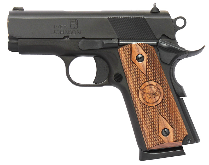 Iver Johnson Thrasher 45 ACP 3.13 in Matte Blued 7+1 Walnut Grip - View 2