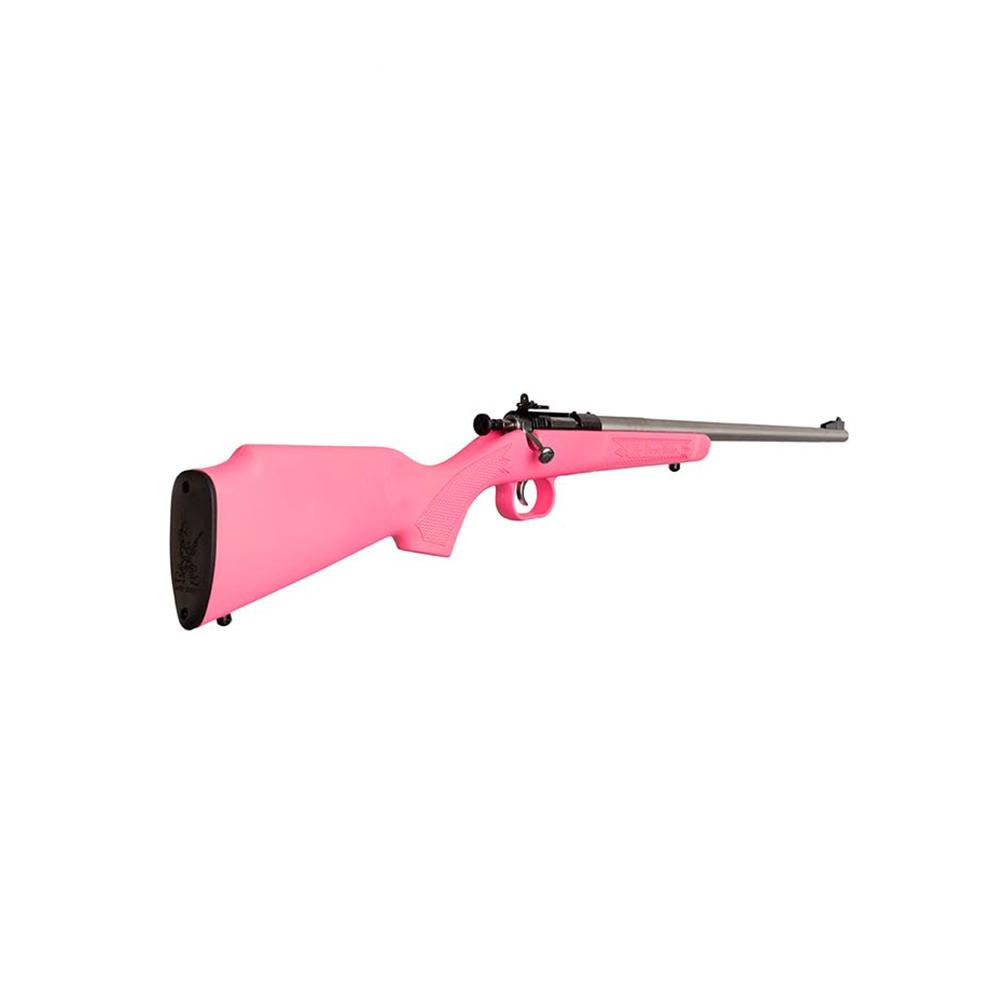 Keystone KSA2221 Crickett 22LR Youth Rifle, Pink Synthetic, Stainless Steel - View 2