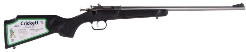 Keystone KSA2295 Crickett Youth 22WMR 16" SS/Black Syn Single-Shot Rifle - View 2