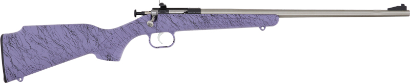 Keystone KSA2445 Crickett 22 LR 16" Stainless Rifle Purple/Black Stock - View 2