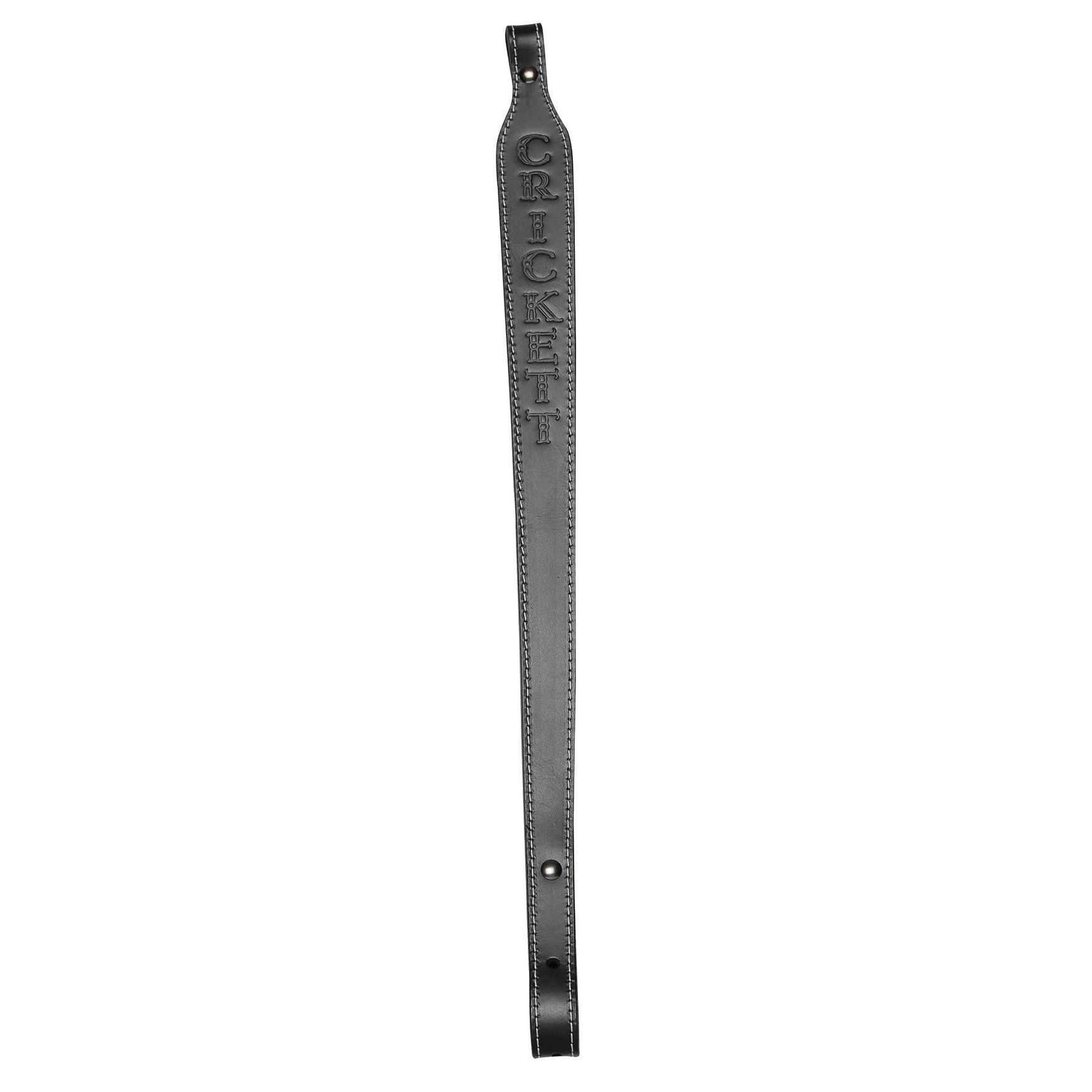 Crickett KSA800 Rifle Sling Black Leather 23"x1.75" Embossed - View 2