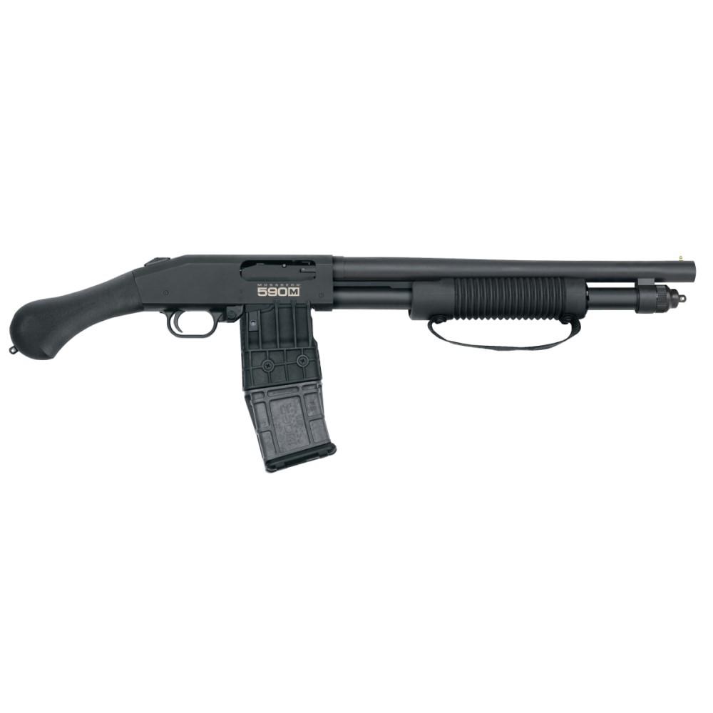 Mossberg 590M Shockwave 12 Gauge Pump 15 in Matte Blue 10+1 Action - View 2