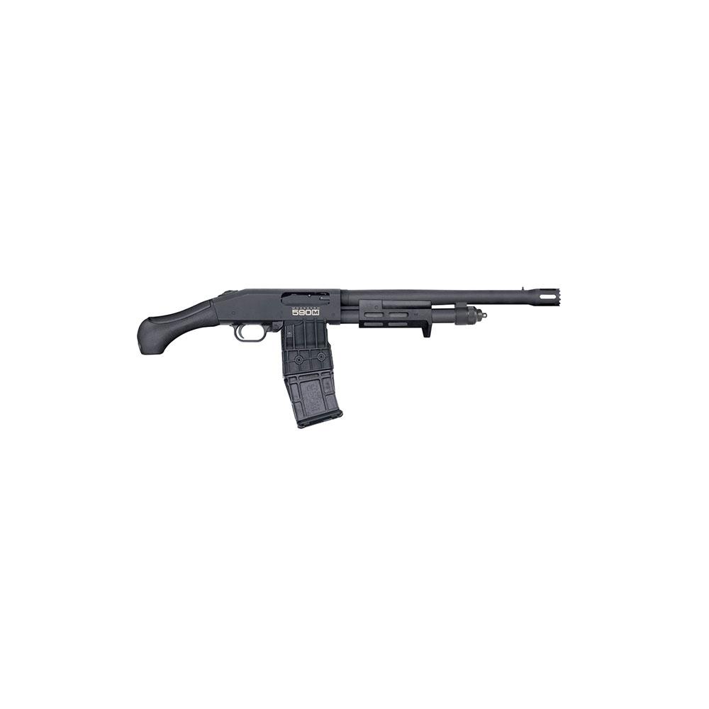 Mossberg 50217 590M 12GA 10+1 Bead Raptor Grip Matte Black Synthetic - View 2