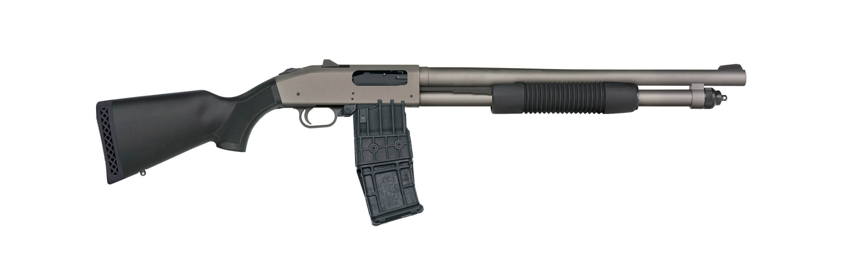 Mossberg 50219 590M 12GA Shotgun 10+1 Bead Sight Tungsten Grey - View 2
