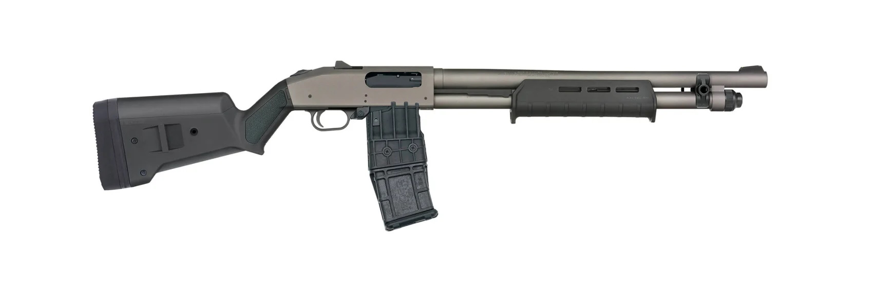 Mossberg 50221 590M 12GA Shotgun 10+1 Tungsten Grey Magpul Stock 18.5" - View 2