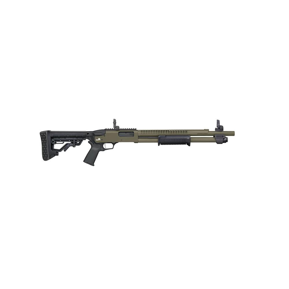Mossberg 590R ODG Cerakote Shotgun 12ga 3 Chamber 6rd Capacity 18.5 Barrel MBUS 3 Sights - View 2