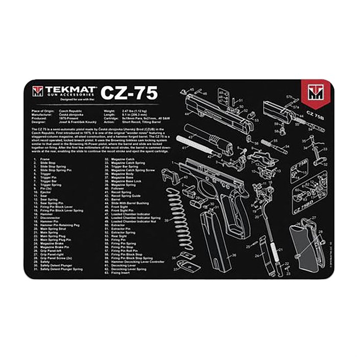 TekMat CZ-75 Cleaning Mat 11" x 17" Non-Skid Rubber Backing - View 2