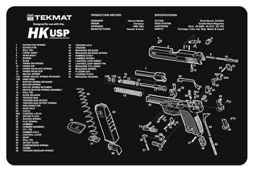 TekMat TEK-R17-HKUSP Gun Cleaning Mat 11x17" Neoprene Black - View 2