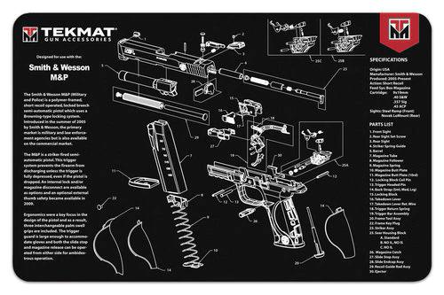TekMat TEKR17SWMP Smith & Wesson M&P 11x17 in Neoprene Cleaning Mat - View 2