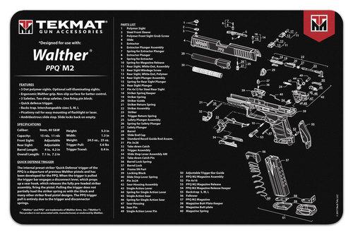 TekMat 11x17 Gun Cleaning Mat- Walther PPQ Mod2 - View 2