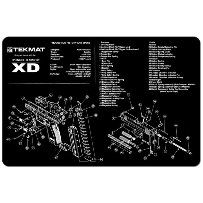 TekMat TEKR17XD Cleaning Mat 11x17" Neoprene Rubber Backed - View 2