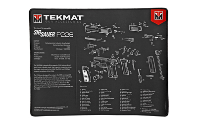 TekMat TEKR20SIGP226 Sig Sauer P226 Ultra 20" Cleaning Mat Black/White - View 2
