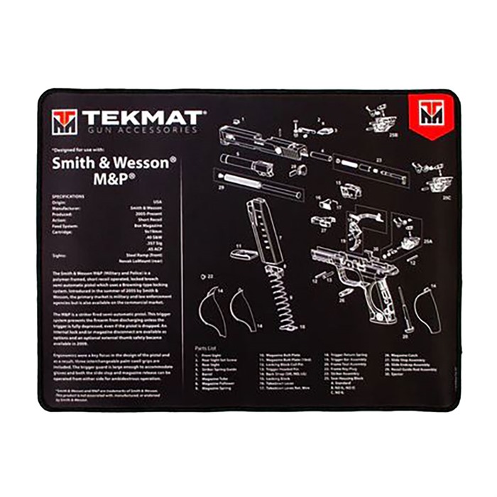 TekMat S&W M&P Ultra 20 1" 15x20  - Stitched Edge, Oil & Water-Resistant - View 2