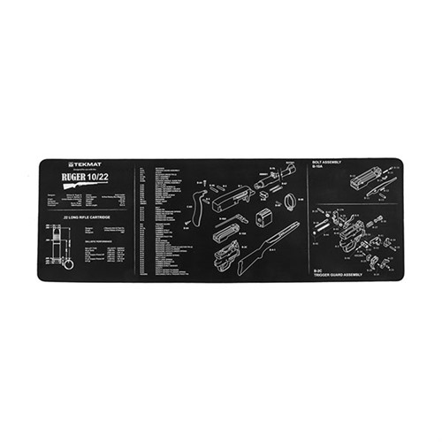 TekMat TEKR361022 Ruger 10/22 Cleaning Mat 12"x36" Rubber - View 2
