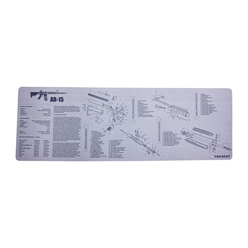 TekMat TEKR36AR15GY AR-15 Cleaning Mat Gray Rubber 12"x36" - View 2