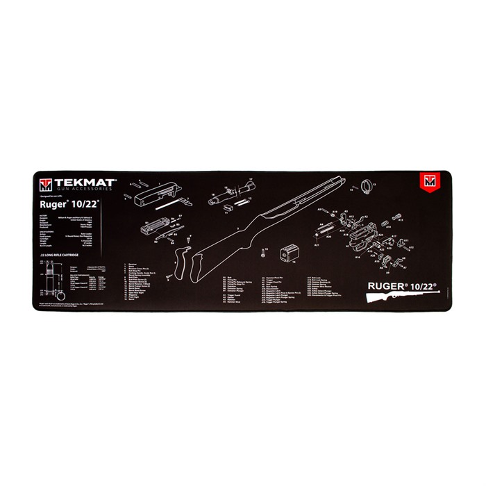 TekMat TEKR441022 Ruger 10-22 Ultra 44 Cleaning Mat 15"x44" Neoprene - View 2