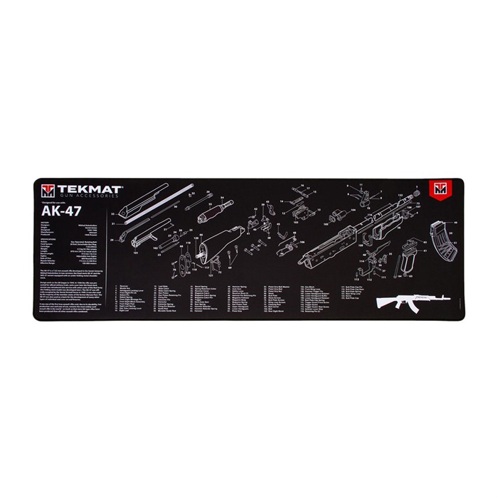 TekMat TEKR44AK47 AK-47 Ultra 44" Gun Cleaning Mat, Oil-Resistant, Black - View 2