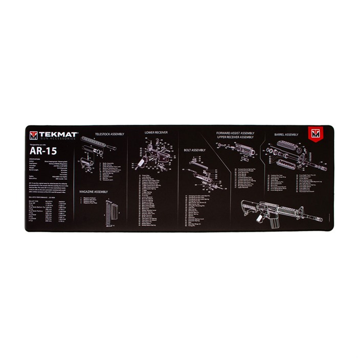 TekMat TEK-R44-AR15 15"x44" Armorer's Bench Mat Black - View 2