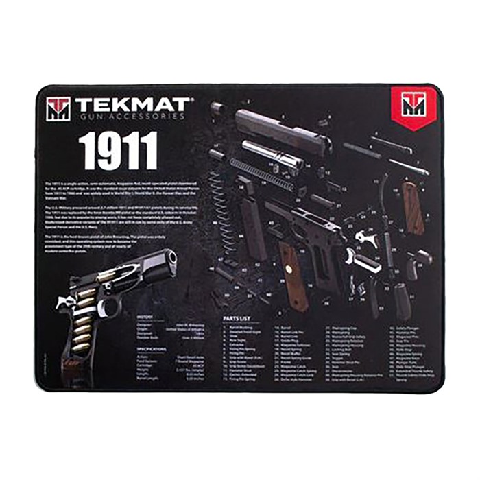 TekMat TEKR2019113D Ultra 20 Cleaning Mat Black/White Rubber 15"x20" 1911 Parts Diagram - View 2