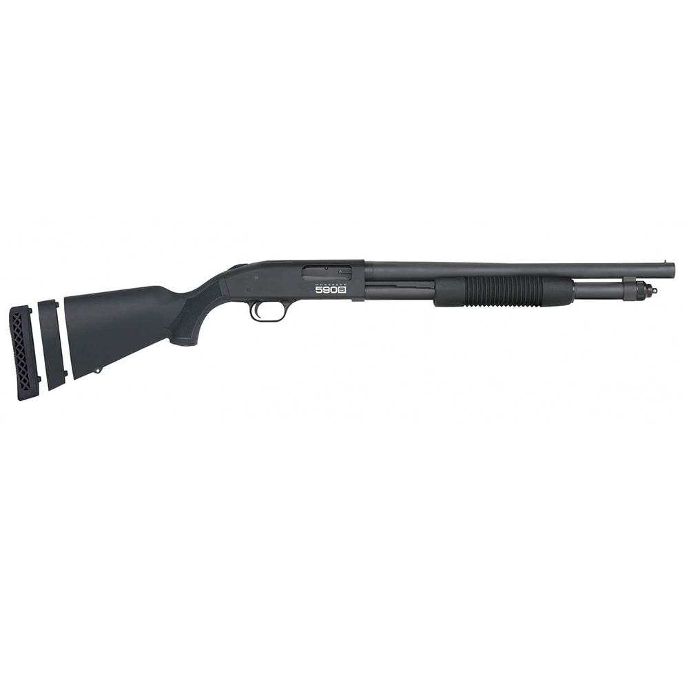 Mossberg 590S Pump-Action 12 Gauge 18.5 Matte Blue Adjustable Stock - View 2