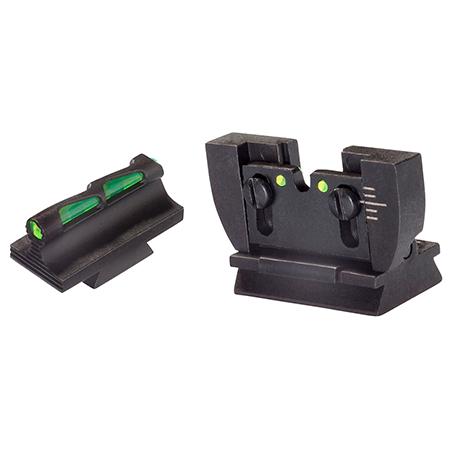 HiViz RG1022 Ruger 10/22 LiteWave Fiber Optic Sight Set Black Steel - View 2