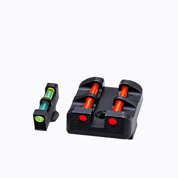 Hi-Viz GLT178 Target Sight Set Glock Green/Red Fiber Optic Front/Rear - View 2
