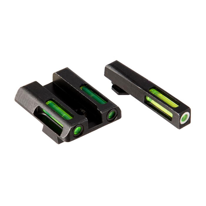HiViz GLN321 LiteWave H3 Glock Sight Set Green Tritium Fiber Optic - View 2