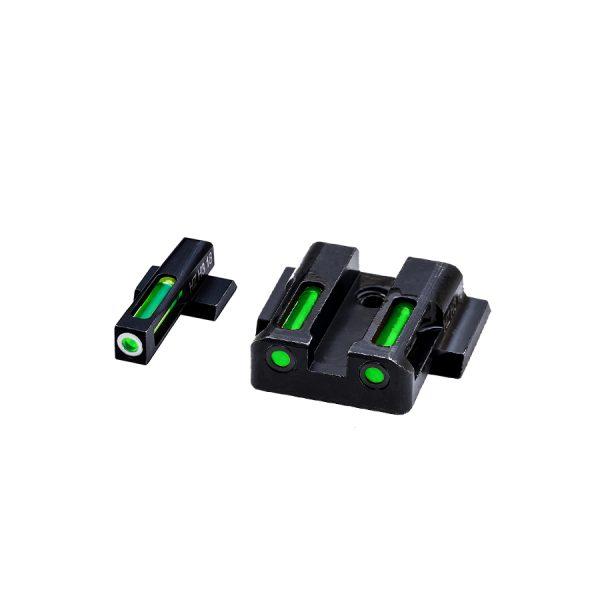 HiViz MPSN321 LiteWave H3 Tritium/Fiber Optic Sight Set for S&W Shield - View 2