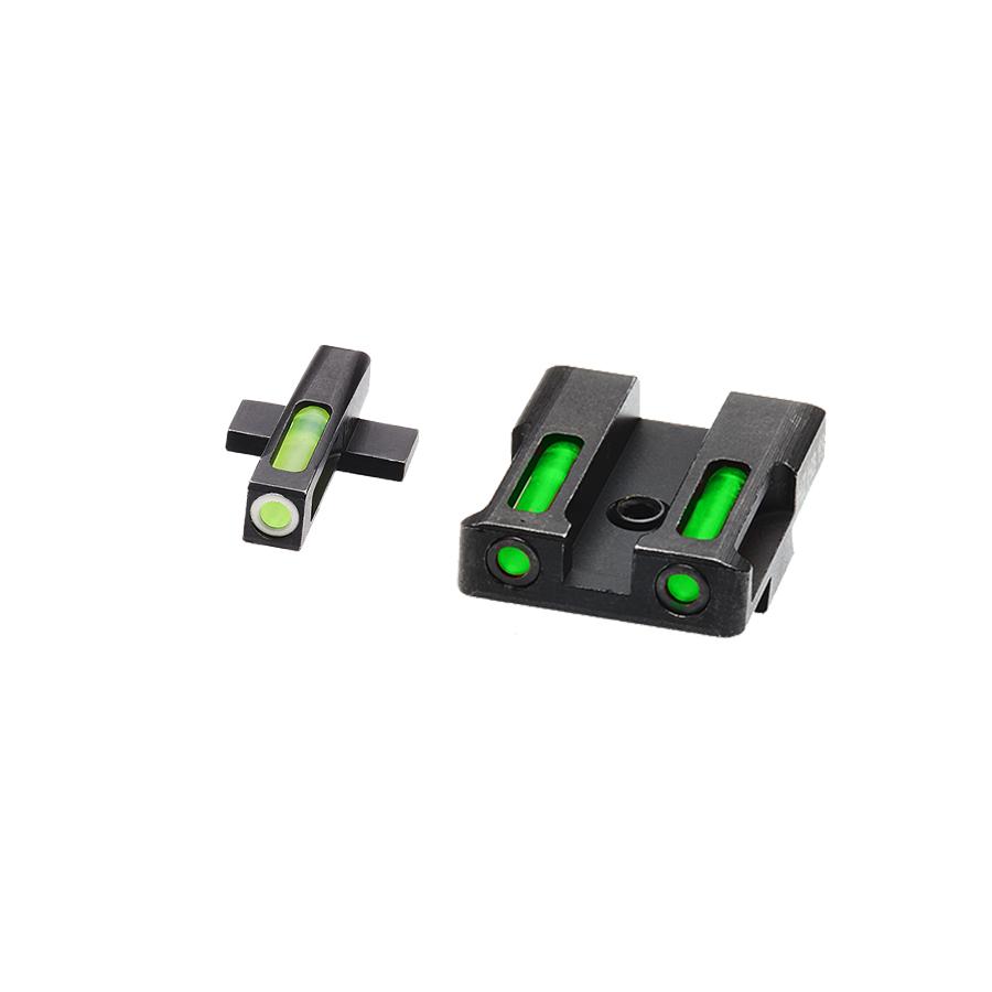 HiViz XDN321 LiteWave H3 Sight Set for Springfield XD Green Tritium - View 2