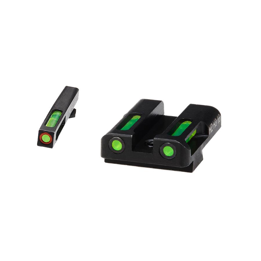 HiViz GLN525 LiteWave H3 Glock Sight Set Green Tritium Orange Outline - View 2