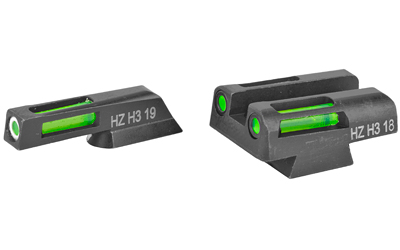 Hi-Viz CZN321 LightWave H3 Night Sights, Green/White, Tritium/Fiber Optic - View 2
