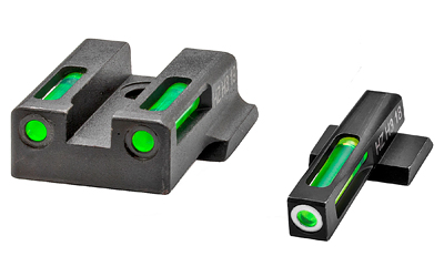 HiViz 9EZN321 LiteWave H3 Sight Set S&W 9EZ Green Tritium Fiber Optic - View 2