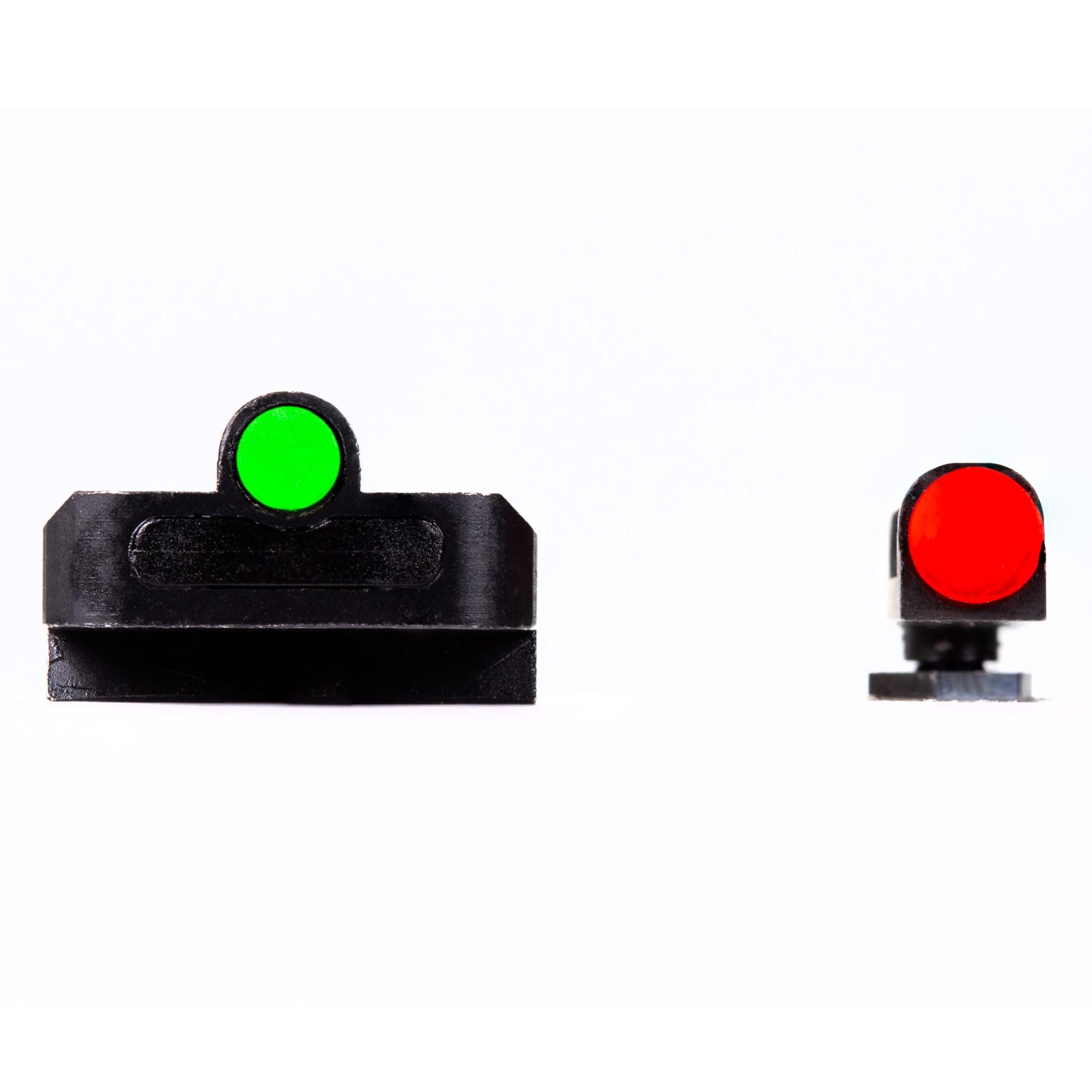 HiViz GLFD21 FastDot H3 Sight Set for Glock Red/Green Fiber Optic Tritium - View 2