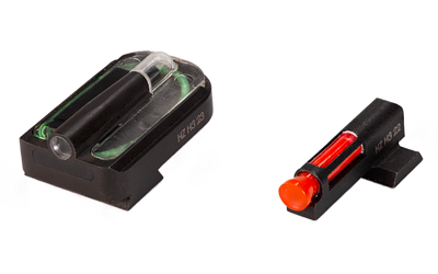 HiViz RGMFD21 FastDot H3 Red/Fiber Optic Green Tritium Black Frame Fits Ruger Max-9 - View 2