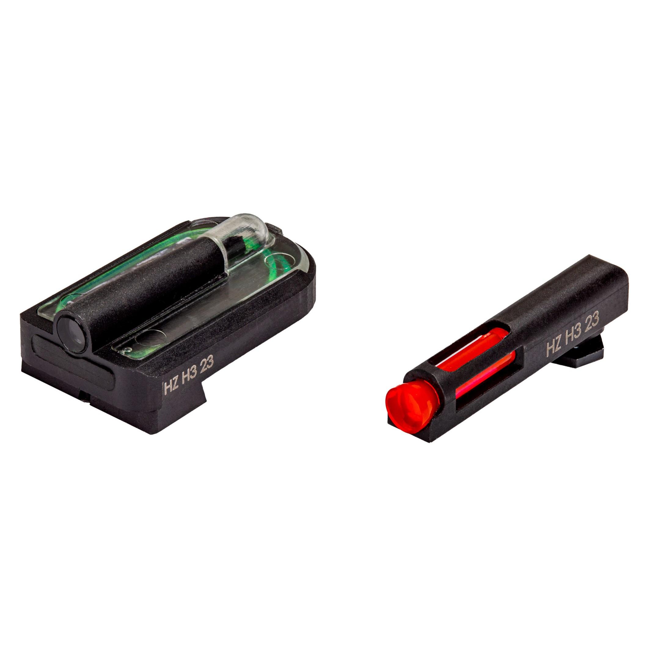 HiViz GLMFD21 FastDot H3 Sight Set for Glock MOS Red/Green Tritium - View 2