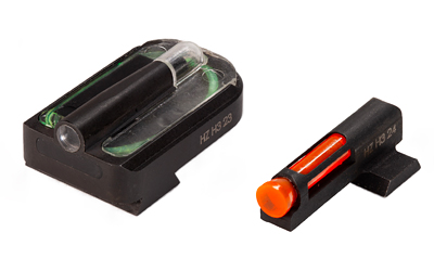 HiViz CKMFD21 FastDot H3 Red/Fiber Optic Green Tritium Black Frame Fits Canik Mete - View 2