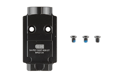 C&H Precision SA-PDY-509T-RSR-ST Optic Mount Plate for Holosun 509T, Black - View 2